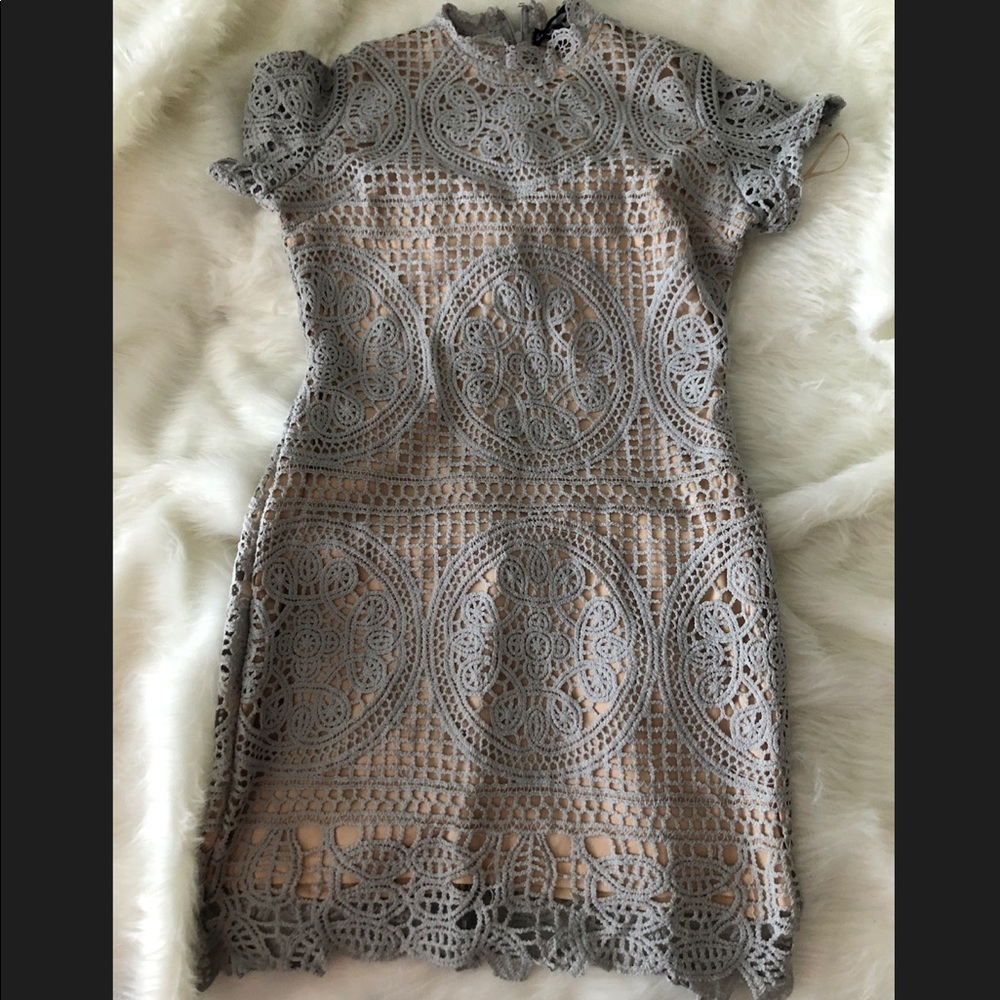 Lavender lace/knit  dress